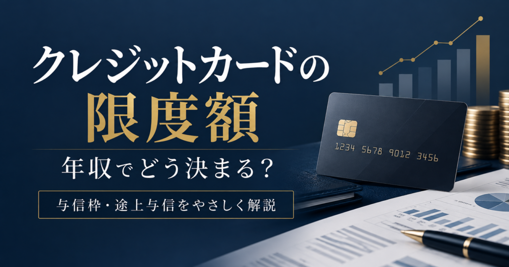 クレジットカードの限度額は年収でどう決まる？与信枠と途上与信をわかりやすく解説【2026年10月時点】