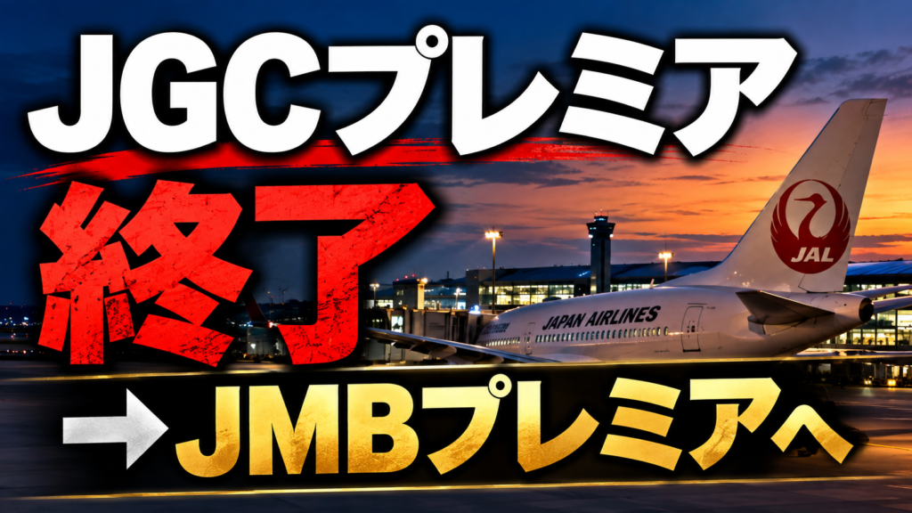 【2026年速報】JGCプレミア終了へ、JMBプレミアに変更｜2027年からJGC条件撤廃・2028年度特典も改定