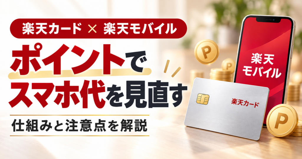 楽天カード×楽天モバイルでスマホ代はいくら下がる？SPU+4倍の仕組みと注意点